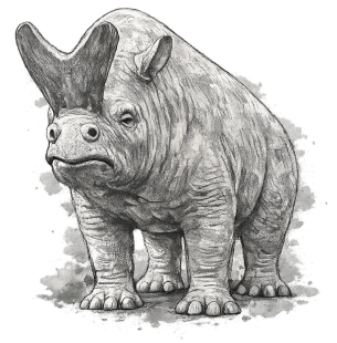 Arsinoitherium-Modell im Traumlandpark
