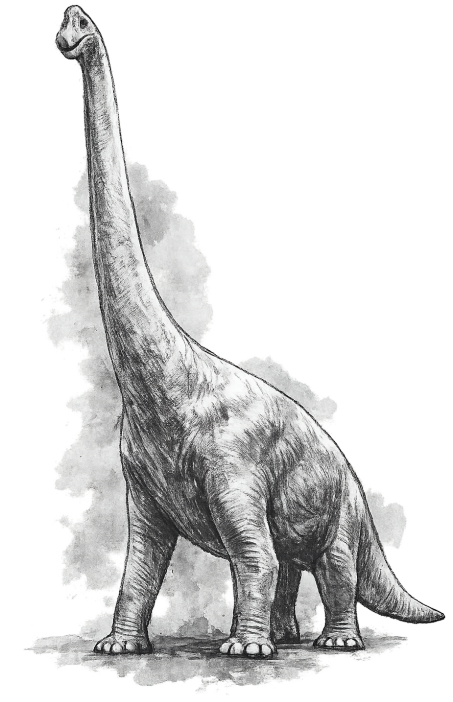 Brachiosaurus-Modell im Traumlandpark