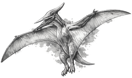 Pteranodon-Modell im Traumlandpark