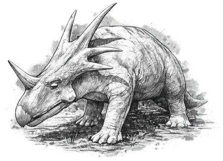 Styracosaurus-Modell im Traumlandpark