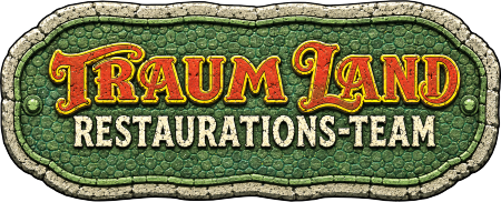 Schild des Restaurations-Teams